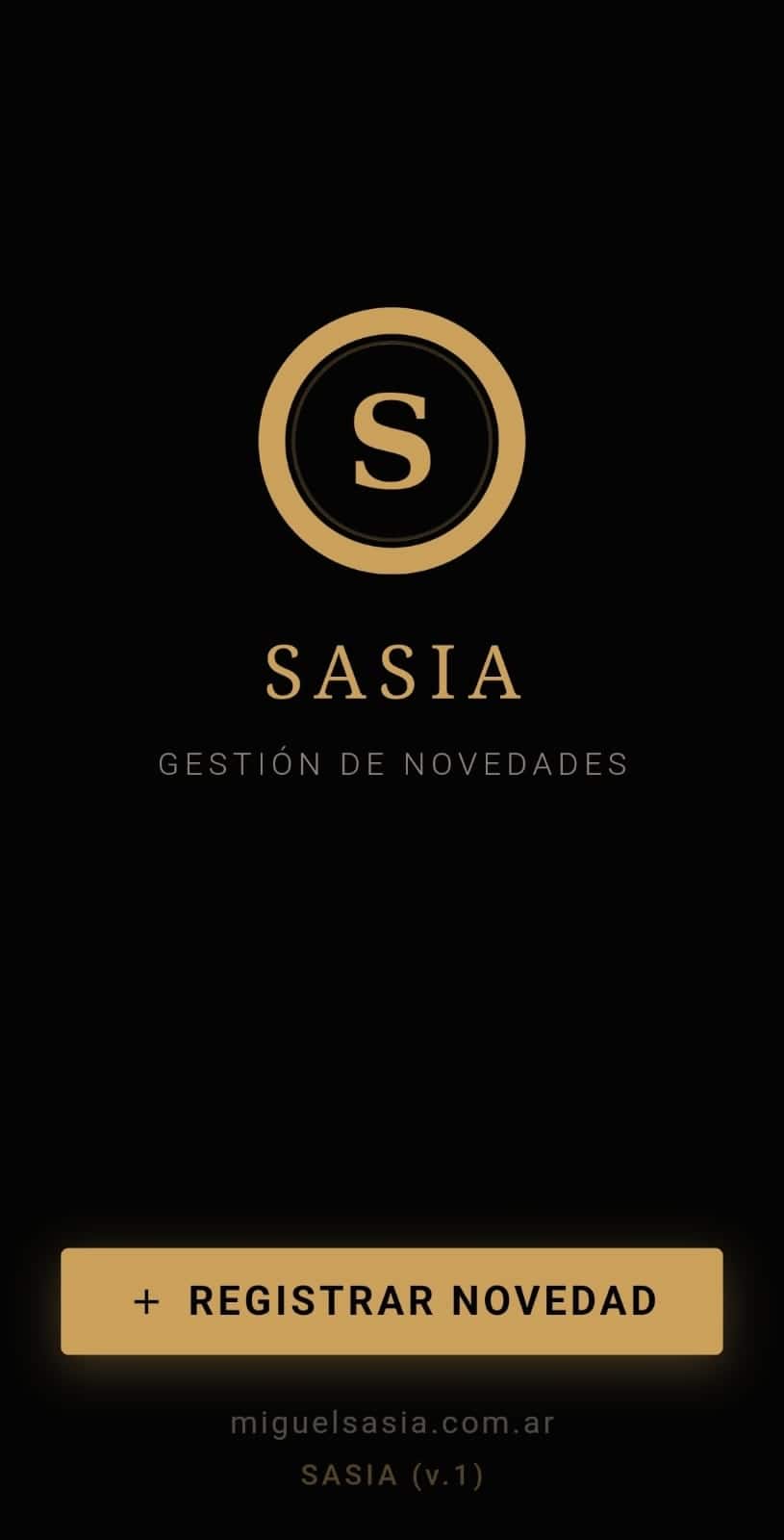 App SASIA · portada
